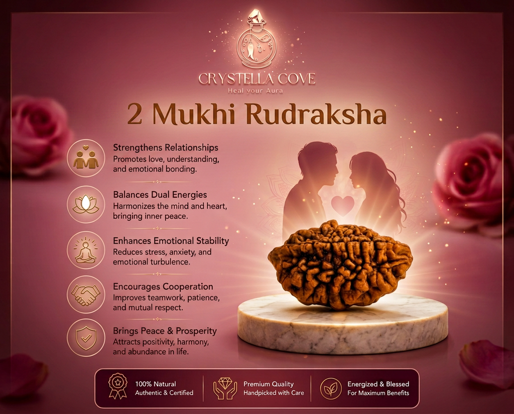 Natural 2 Mukhi Rudraksha Pendant-Silver (92.5)