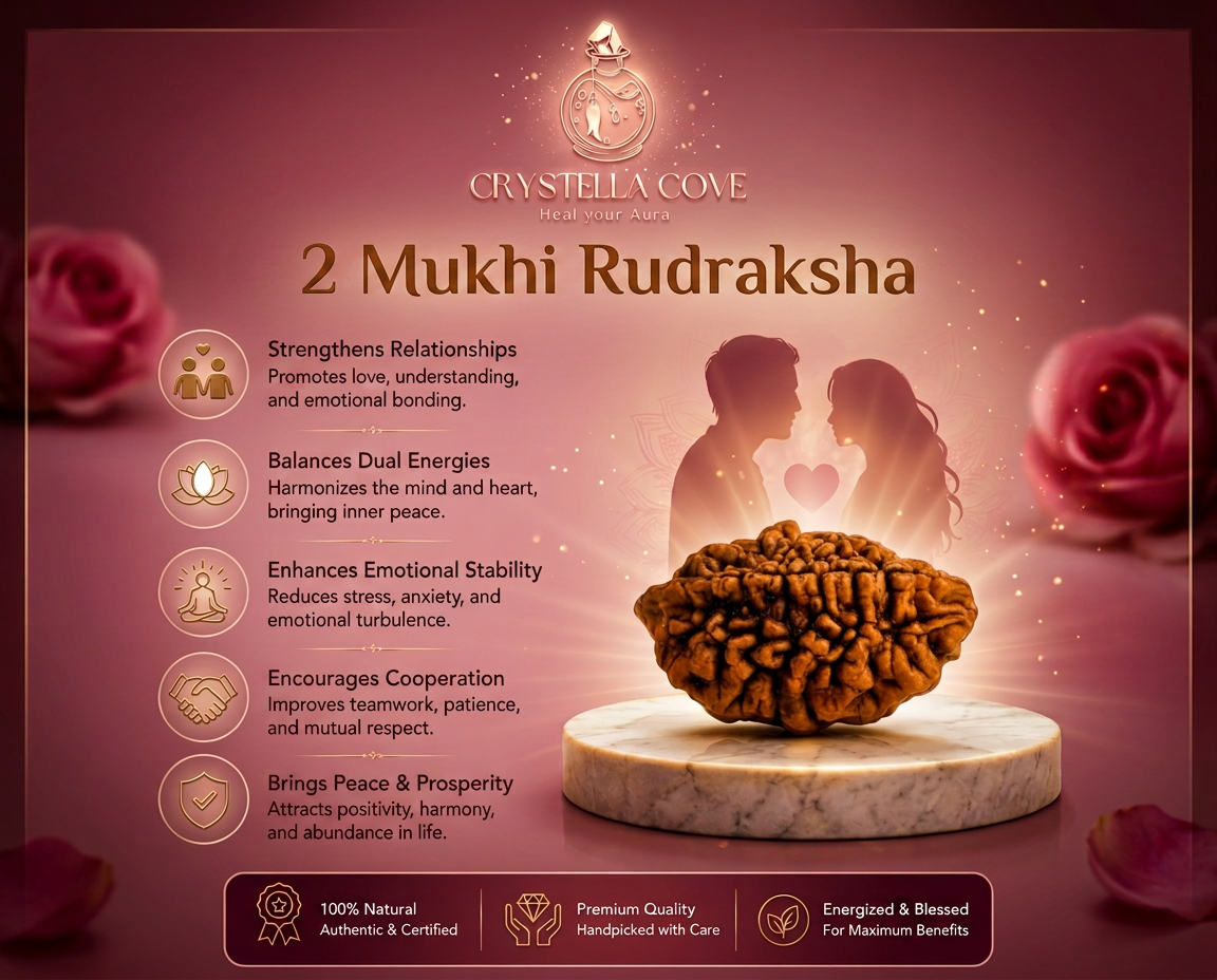 Natural 2 Mukhi Rudraksha Pendant-Silver (92.5)