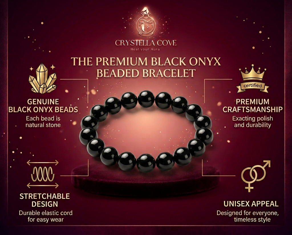 Black Onyx Bracelet 6 MM Beads