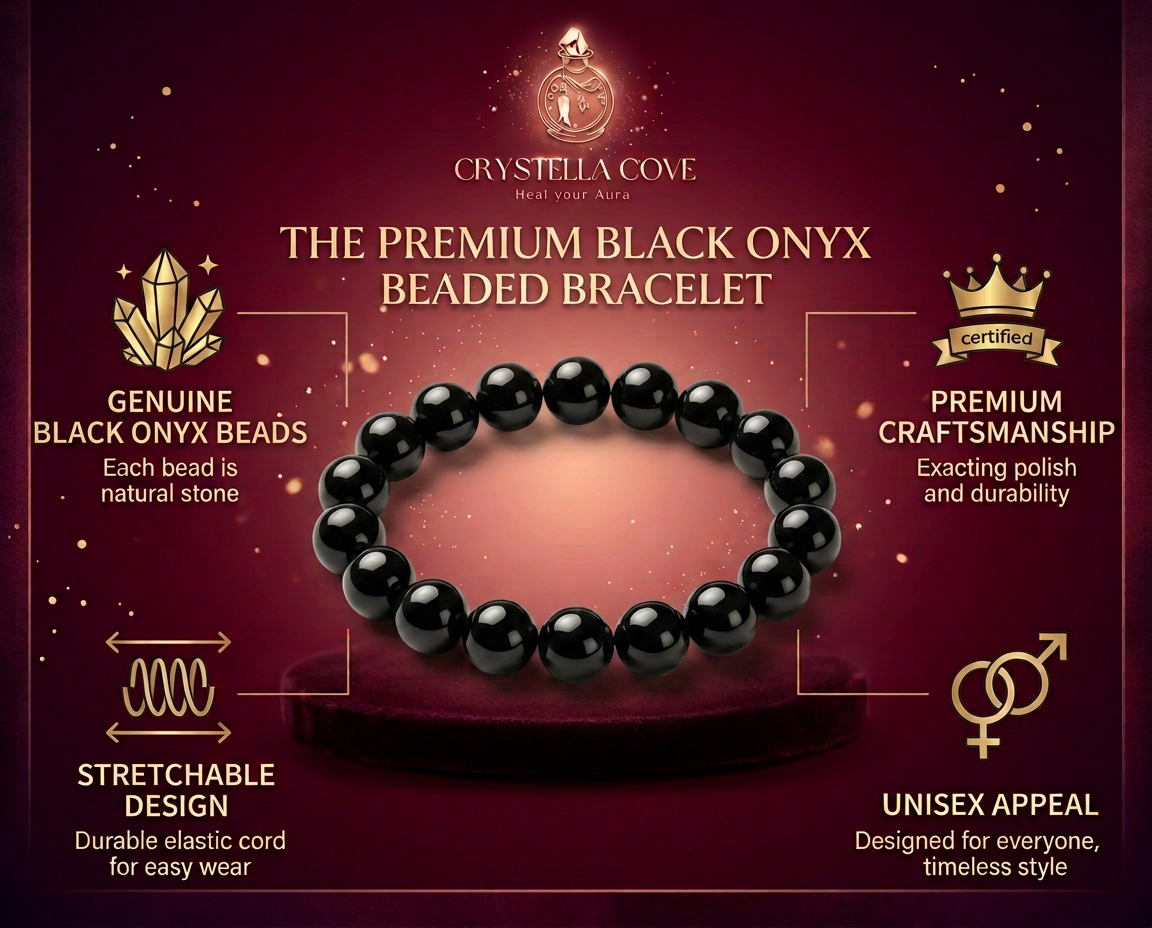 Black Onyx Bracelet 6 MM Beads