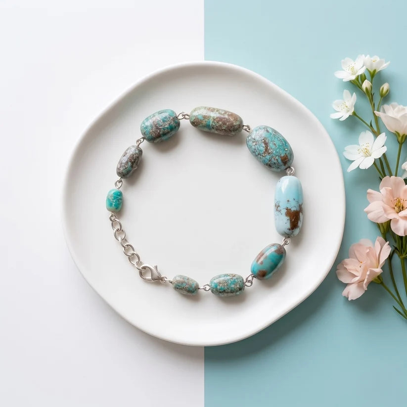 Iranian turquoise Bracelet ( 91 - 119 Carat )