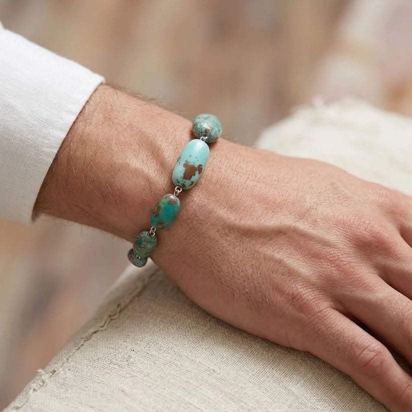 Iranian turquoise Bracelet ( 91 - 119 Carat )