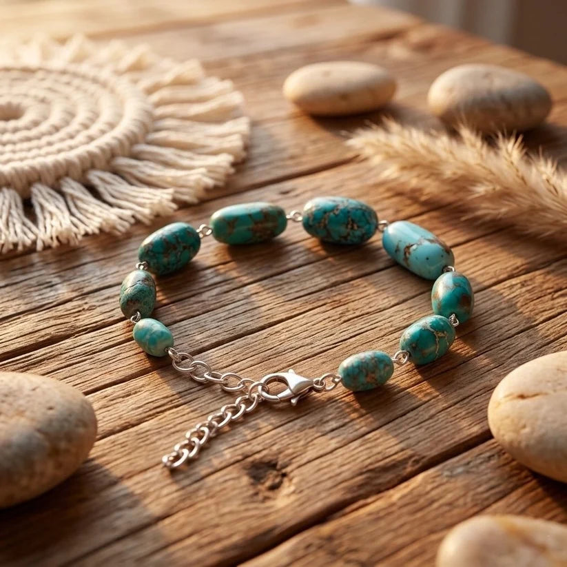 Iranian turquoise Bracelet ( 91 - 119 Carat )