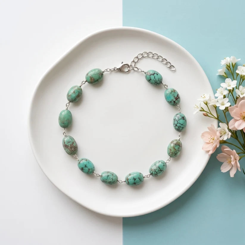 Iranian turquoise Bracelet ( 20-39 Carat )