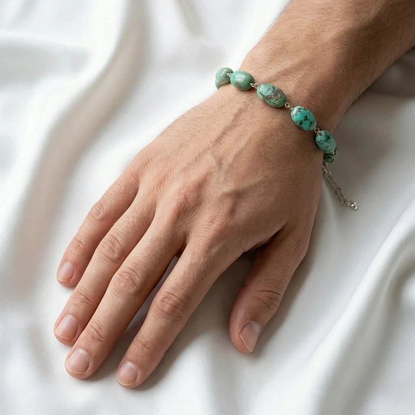 Iranian turquoise Bracelet ( 20-39 Carat )