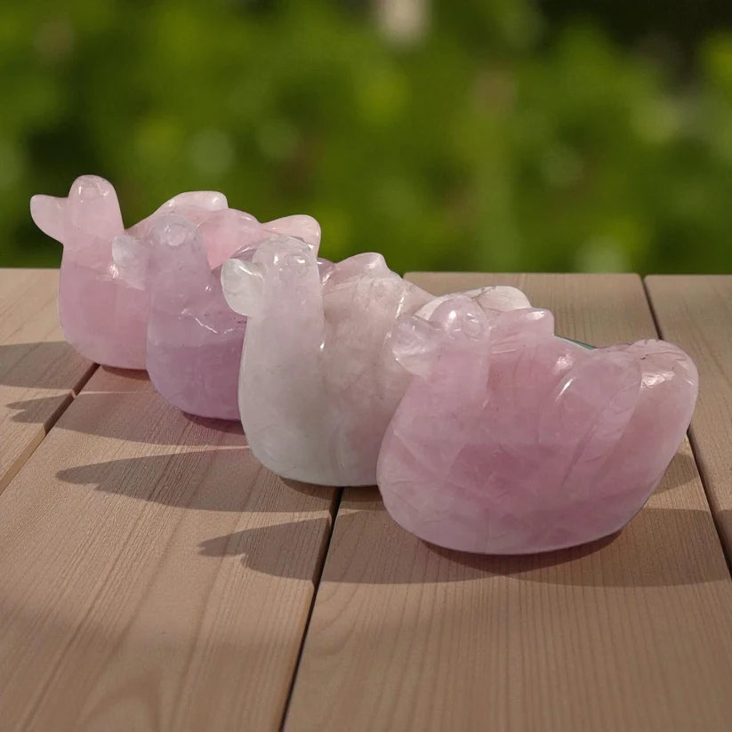 Rose Quartz Ducks - Mini