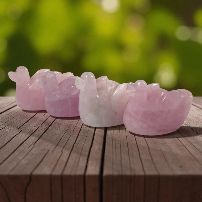Rose Quartz Ducks - Mini