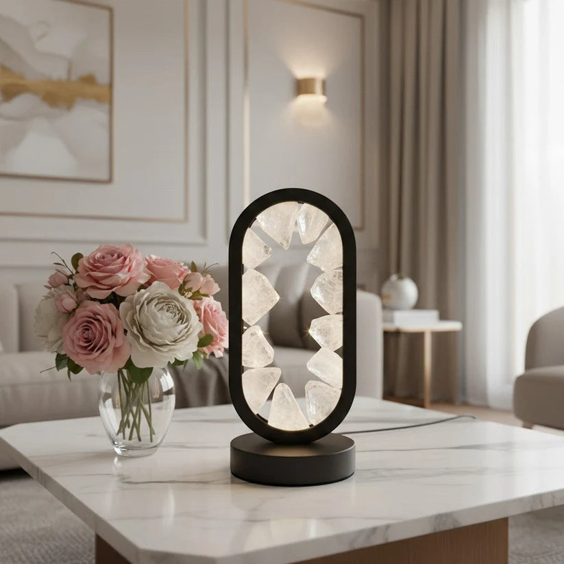 Selenite Crystal LED Lamp