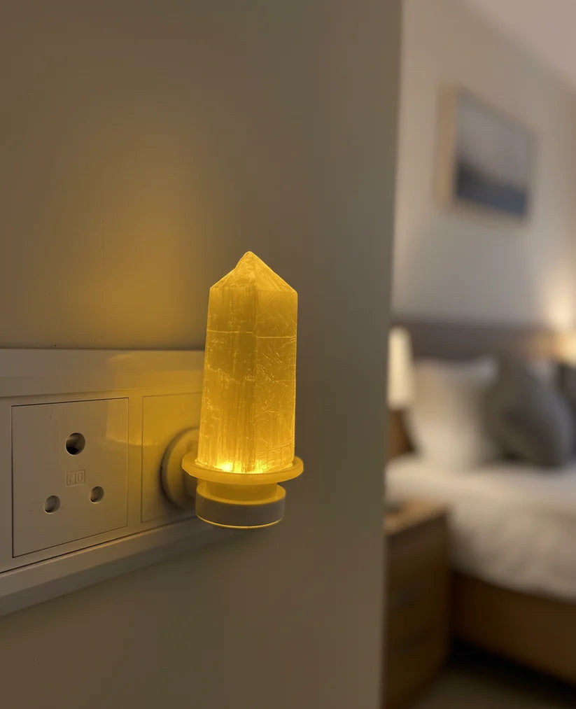Selenite Pencil Lamp